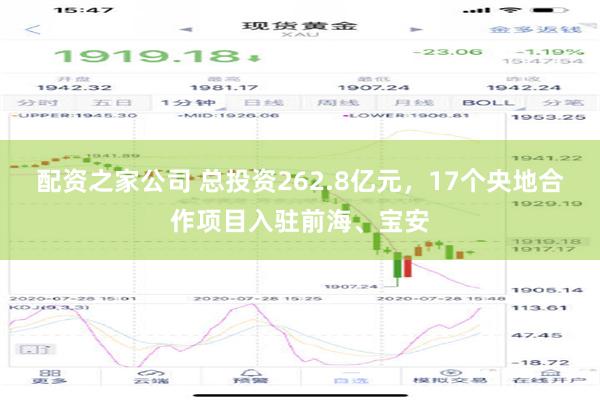 配资之家公司 总投资262.8亿元，17个央地合作项目入驻前海、宝安